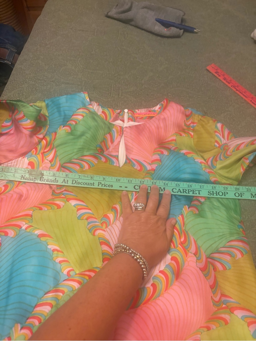Beautiful Vilagallo Silk Dress - Picture 7 of 9